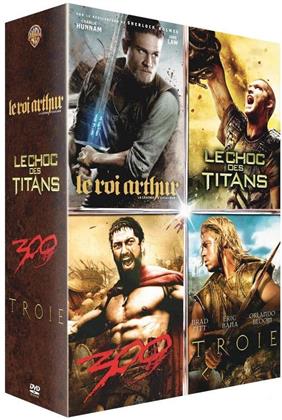 Le Roi Arthur / Le Choc des Titans / 300 / Troie (4 DVD)