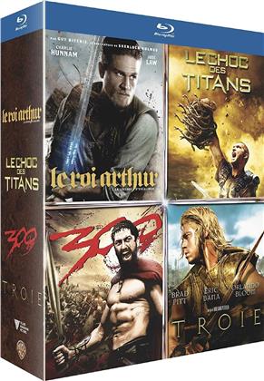 Le Roi Arthur / Le Choc des Titans / 300 / Troie (4 Blu-ray)