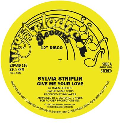 Sylvia Striplin - Give Me Your Love / You Can't Turn Me Away (2018 Reissue, 7" Single)