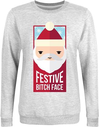 Festive Bitch Face - Christmas Jumper - Taille M