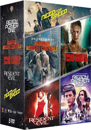 Ready Player One / Rampage / Tomb Raider / Resident Evil / Need for Speed (5 DVDs)