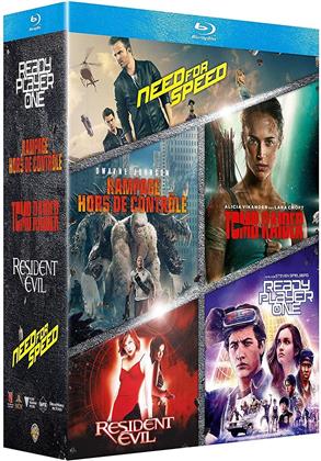 Ready Player One / Rampage / Tomb Raider / Resident Evil / Need for Speed (5 Blu-rays)