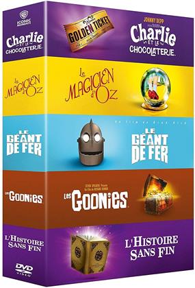 Charlie et la chocolaterie / L'histoire sans fin / Le géant de fer / Le magicien d'Oz / Les Goonies (Iconic Moments Collection, 5 DVDs)