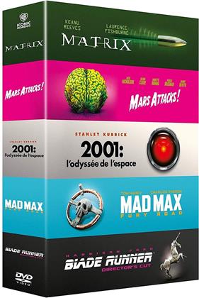 Matrix / Mars Attacks / 2001: L'odyssée de l'espace / Mad Max - Fury Road / Blade Runner (Iconic Moments Collection, 5 DVDs)