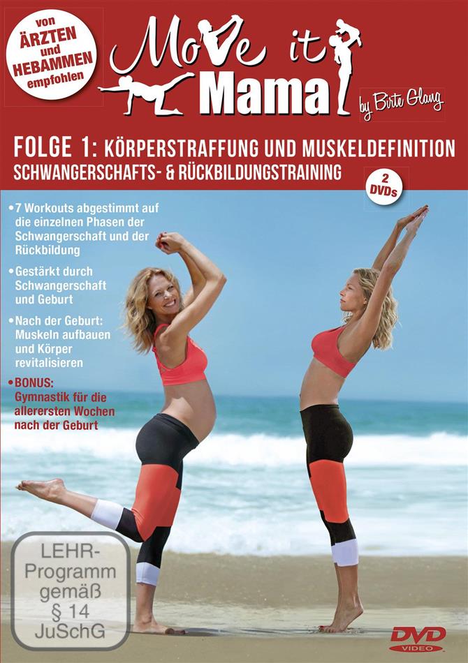 Move it Mama - Schwangerschafts- und Rückbildungstraining - Folge 1: Körperstraffung und Muskeldefinition (2 DVDs)
