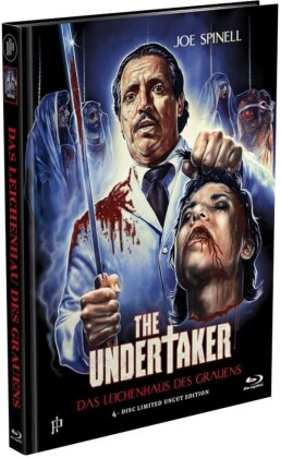 The Undertaker - Das Leichenhaus des Grauens (1988) (Cover A, Wattiert, Limited Edition, Mediabook, Uncut, 4 Blu-rays)