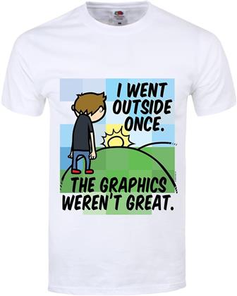 I Went Outside Once - The Graphics Weren't Great - Men's T-Shirt