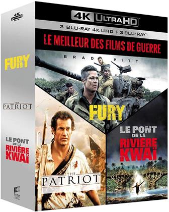 Le Meilleur des Films de Guerre - Fury / The Patriot / Le pont de la rivière Kwai (3 4K Ultra HDs + 3 Blu-rays)