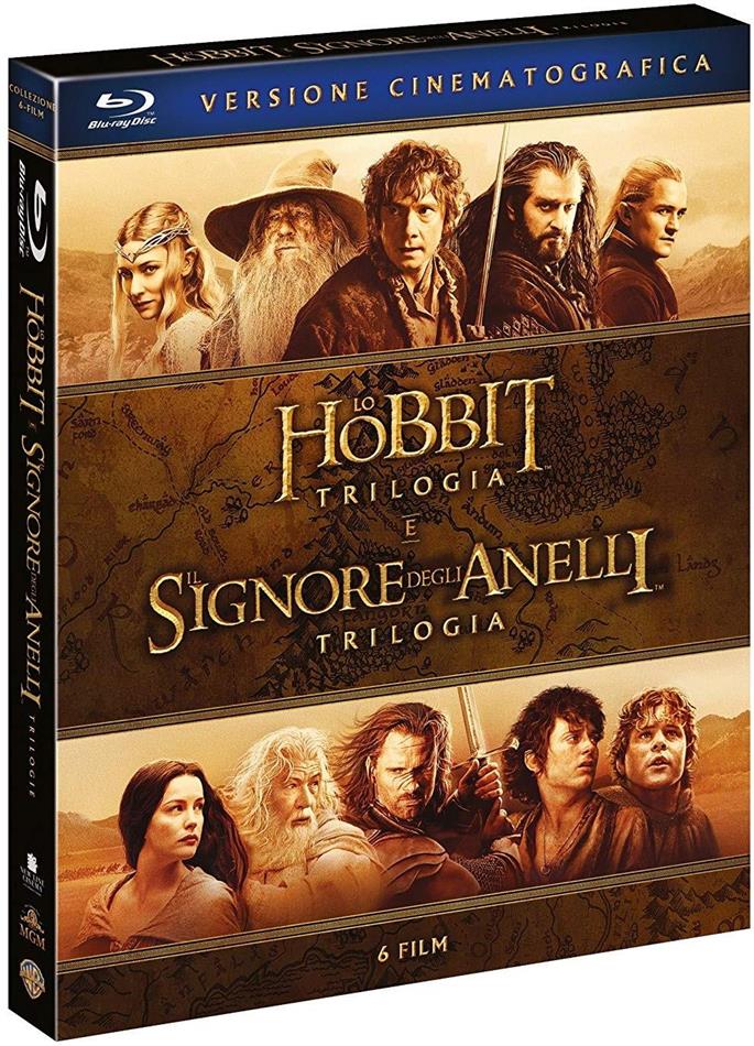 Lo Hobbit + Il Signore degli Anelli - Le trilogie cinematografiche (6 Blu- ray) 