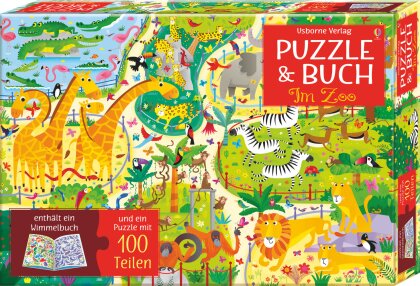 Puzzle & Buch - Im Zoo