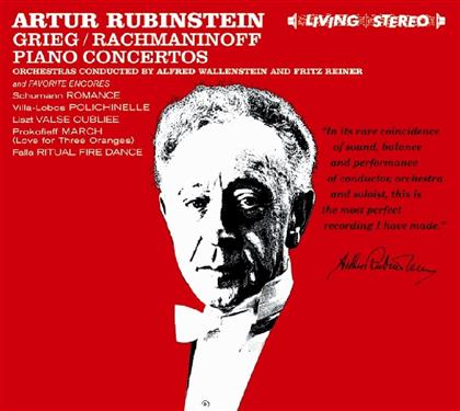 Edvard Grieg (1843-1907), Sergej Rachmaninoff (1873-1943), Alfred Wallenstein, Fritz Reiner & Artur Rubinstein - Piano Concertos