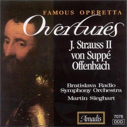 Johann Strauss II (1825-1899) (Sohn), Franz von Suppé (1819-1895), Jacques Offenbach (1819-1880), Martin Sieghart & Bratislava Radio Symphony Orchestra - Famous Operetta Overtures