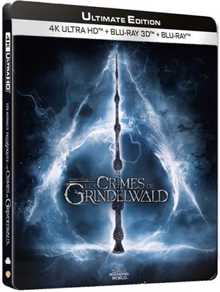 Les animaux fantastiques 2 - Les crimes de Grindelwald (2018) (Versione Cinema, Edizione Limitata, Versione Lunga, Steelbook, 4K Ultra HD + Blu-ray 3D + Blu-ray)