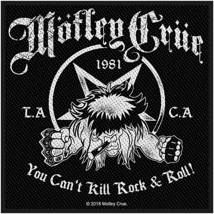 Motley Crue Standard Woven Patch - You Can't Kill Rock n' Roll