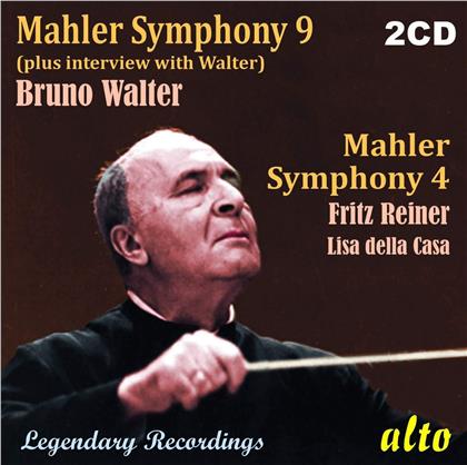 Gustav Mahler (1860-1911), Bruno Walter, Fritz Reiner & Lisa Della Casa - Symphonien Nr. 4 & 9 (2 CDs)