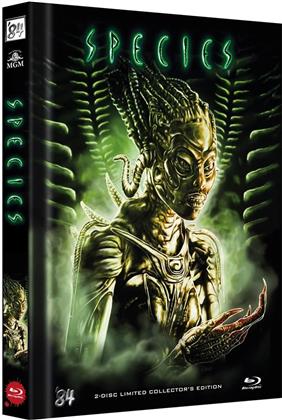 Species (1995) (Cover A, Collector's Edition, Limited Edition, Mediabook, Blu-ray + DVD)
