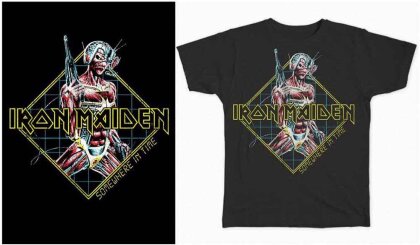 Iron Maiden Unisex T-Shirt - Somewhere in Time Diamond