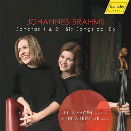 Julia Hagen, Annika Treutler & Johannes Brahms (1833-1897) - Sonatas For Violoncello & Piano Nos. 1 & 2 / Six Songs 86