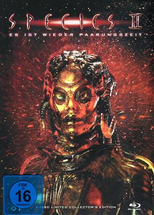 Species 2 (1998) (Cover C, Édition Collector, Édition Limitée, Mediabook, Blu-ray + DVD)