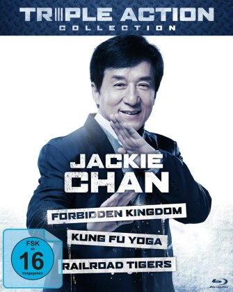 Jackie Chan Triple Action Collection - The Forbidden Kingdom / Kung Fu Yoga / Railroad Tigers (3 Blu-rays)