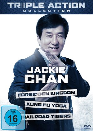 Jackie Chan Triple Action Collection - The Forbidden Kingdom / Kung Fu Yoga / Railroad Tigers (3 DVD)