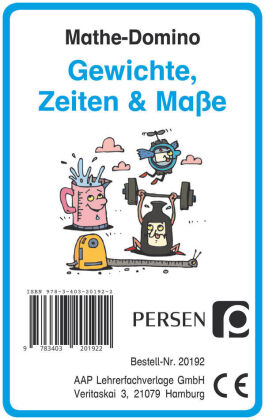 Mathe-Domino - Gewichte, Zeiten & Maße (Kartenspiel)