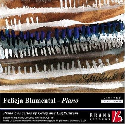 Felicja Blumental, Edvard Grieg (1843-1907), Gabriel Fauré (1845-1924), Franz Liszt (1811-1886) & Ferruccio Busoni (1866-1924) - Piano Concertos