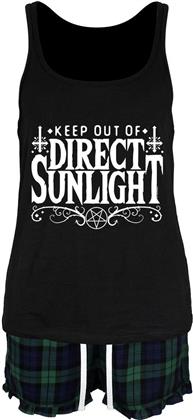 Keep Out of Direct Sunlight - Ladies Short Pyjama Set