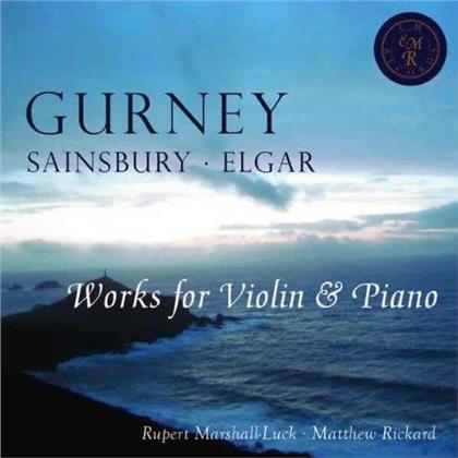 Rupert Marshall-Luck, Matthew Rickard, Ivor Gurney (1890-1937) & Sir Edward Elgar (1857-1934) - Works For Violin & Piano