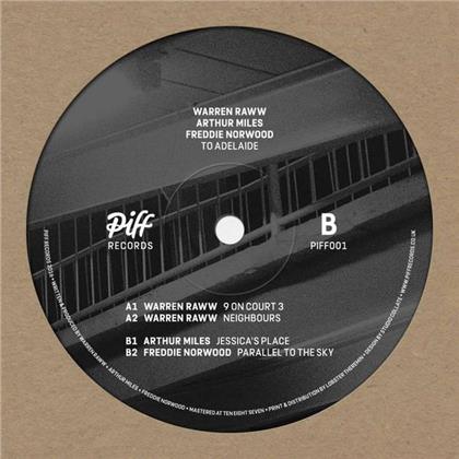 Warren Raww, Arthur Miles & Freddie Norwood - To Adelaide EP (LP)