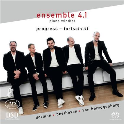 Ensemble 4.1 Piano Windtet, Dorman, Ludwig van Beethoven (1770-1827) & Heinrich von Herzogenberg (1843-1900) - Progress - Fortschritt - Bläser-Quintette (Hybrid SACD)
