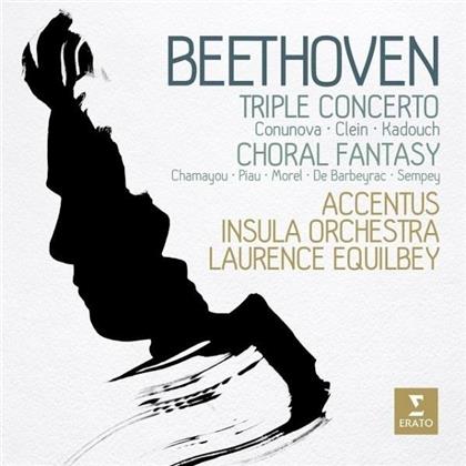 Ludwig van Beethoven (1770-1827), Laurence Equilbey, Sandrine Piau, Bertrand Chamayou & Insula Orchestra - Choral Fantasy / Triple Concerto - Chorfantasie / Tripelkonzert