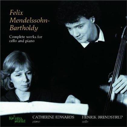 Felix Mendelssohn-Bartholdy (1809-1847), Henrik Brendstrup & Catherine Edwards - Complete Works For Cello & Piano