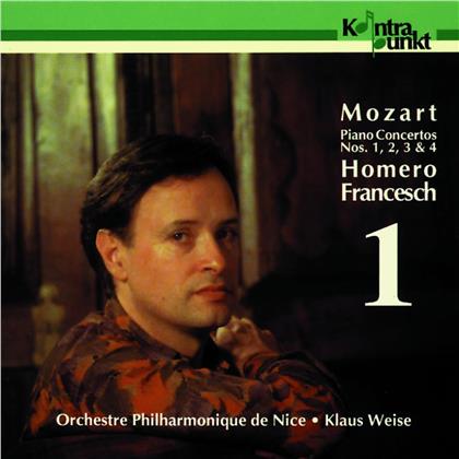 Wolfgang Amadeus Mozart (1756-1791), Klaus Weise & Orchestre Philharmonique de Nice - Piano Concertos No. 1-4