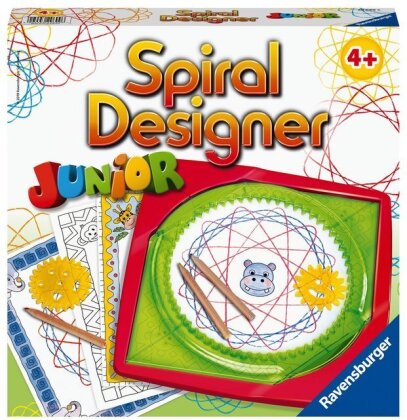 Ravensburger Spiral-Designer Girls 29027, Zeichnen lernen für Kinder ab 6 Jahren - Zeichen-Set mit Schablonen für farbenfrohe Spiralbilder und Mandalas