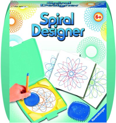 Spiral Designer türkis - 1 Zahnkranz, 2 Zahnräder, 10