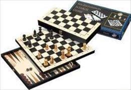 Reise-Schach-Backgammon-Dame-Set