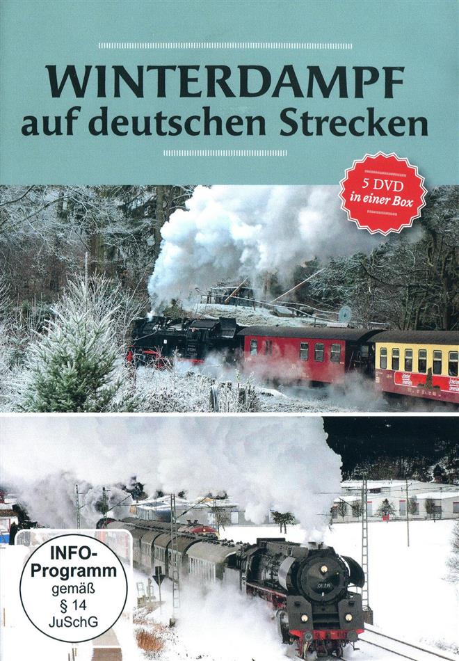 Winterdampf auf deutschen Strecken 5 DVDs