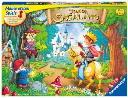 Ravensburger 21372 - Junior Sagaland - Kinderspiel, Junior Edition des Spieleklassikers für 2-4 Spieler ab 3 Jahren