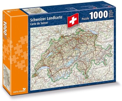 Schweizer Landkarte Puzzle
