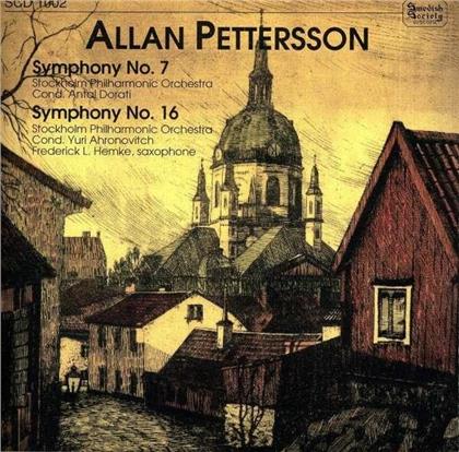 Allan Pettersson (1911-1980), Antal Doráti (1906-1988), Yuri Ahronovitch & Stockholm Philharmonic Orchestra - Symphony No. 7 & 16
