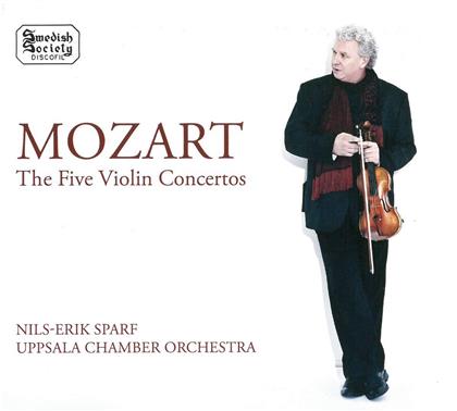 Wolfgang Amadeus Mozart (1756-1791), Nils-Erik Sparf & Uppsala Chamber Orchestra - The Five Violin Concertos (2 CDs)