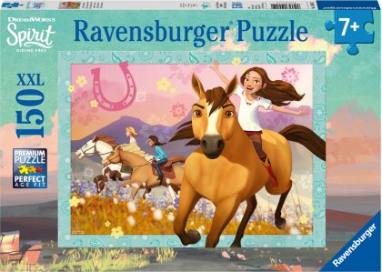 Ravensburger Kinderpuzzle - 10055 Spirit: wild und frei - Dreamworks Spirit-Puzzle für Kinder ab 7 Jahren, mit 150 Teilen im XXL-Format