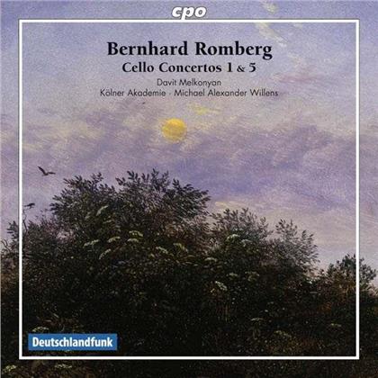 Bernhard Romberg (1767-1841), Michael Alexander Willens, Davit Melkonyan & Kölner Akademie - Cello Concertos 1 & 5 - Cellokonzerte Nr.1 B-Dur op.2 & Nr.5 fis-moll op.30