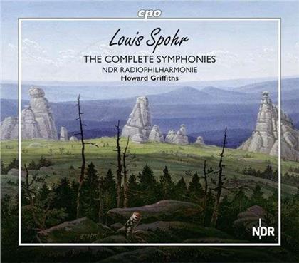 Louis Spohr (1784-1859), Howard Griffiths & NDR Radiophilharmonie - Complete Symphonies - Symphonien Nr.1-10 (Sämtliche Symphonien) (5 Hybrid SACDs)