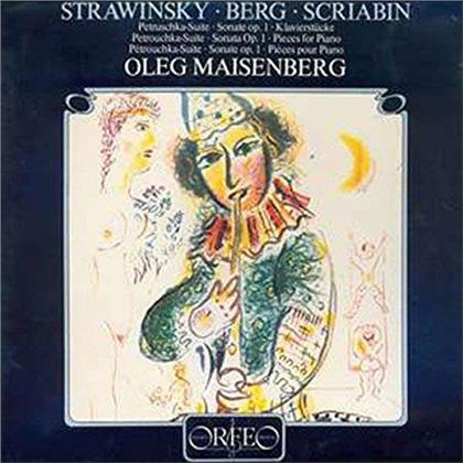 Igor Strawinsky (1882-1971), Alban Berg (1885-1935), Alexander Scriabin (1872-1915) & Oleg Maisenberg - Petruschka-Suite / Sonate Op. 1 / Klavierstücke (LP)
