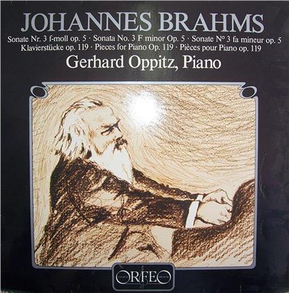 Johannes Brahms (1833-1897) & Gerhard Oppitz - Klavierwerke - Sonate Nr. 4 op. 5, Klavierstücke oop. 119 (LP)
