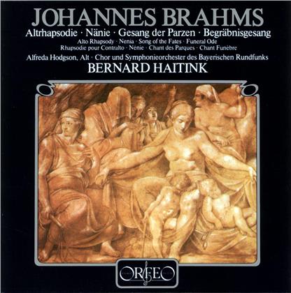 Johannes Brahms (1833-1897), Bernard Haitink, Alfreda Hodgson & Symphonieorchester des Bayerischen Rundfunks - Altrhapsodie, Nänie, Gesang der Parzen, Begräbnisgesang (LP)