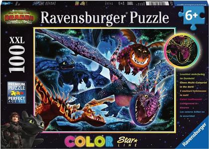Leuchtende Dragons - 100 XXL Teile Glow-in-the-Dark Puzzle