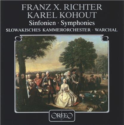 Franz Xaver Richter (1709-1789), Karl Kohout (1726-1784), Bohdan Warchal & Slowakisches Kammerorchester - Sinfonien (LP)